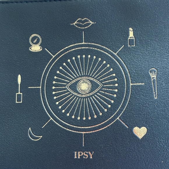 IPSY small bag, 5”X7,” black with gold accents, great condition inside and out - Picture 5 of 6
